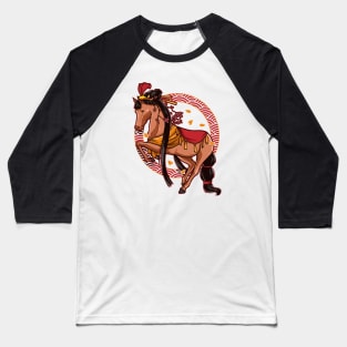 Japanese Horse Baseball T-Shirt